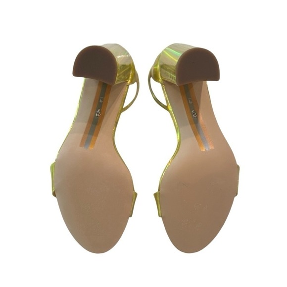 Sam Edelman Yaro Gold Metallic Block Heel Ankle Strap Sandals Size 9M - Picture 13 of 13